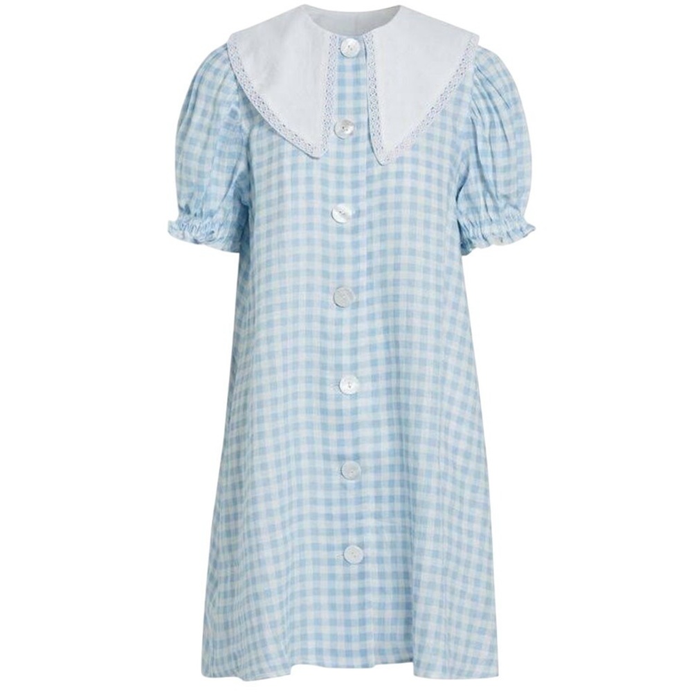 NWOT Sleeper Marie Linen Mini Dress Blue | S - Picture 11 of 14